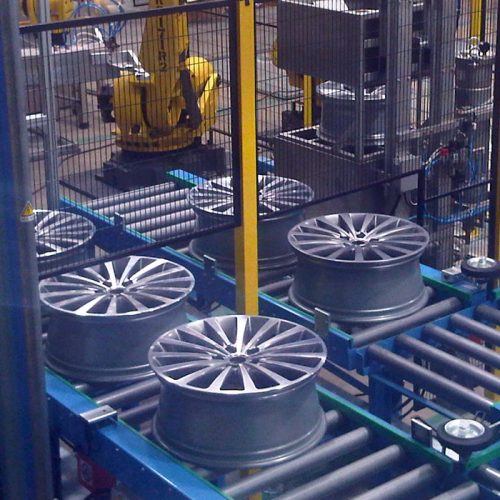 Usine de production de roues